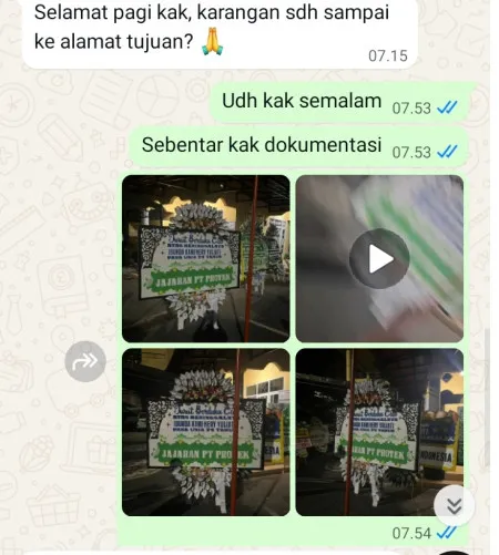 Pengiriman Papan Bunga Selamat Matraman